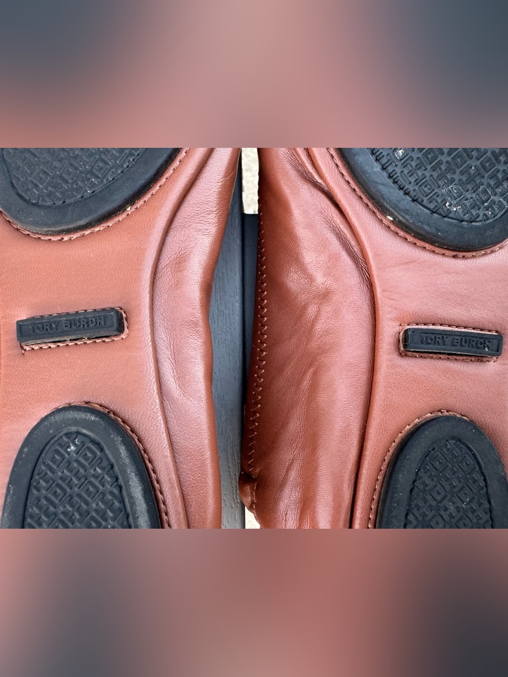 Tory Burch Women’s Brown Leather Minnie Travel Ballet Flats! Size 39 (8.5/9). - Picture 12 of 12